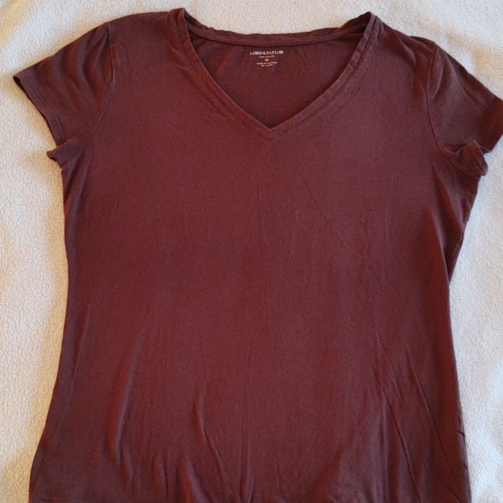 💓2FOR$8💓Lord & Taylor brown t-shirt size. M